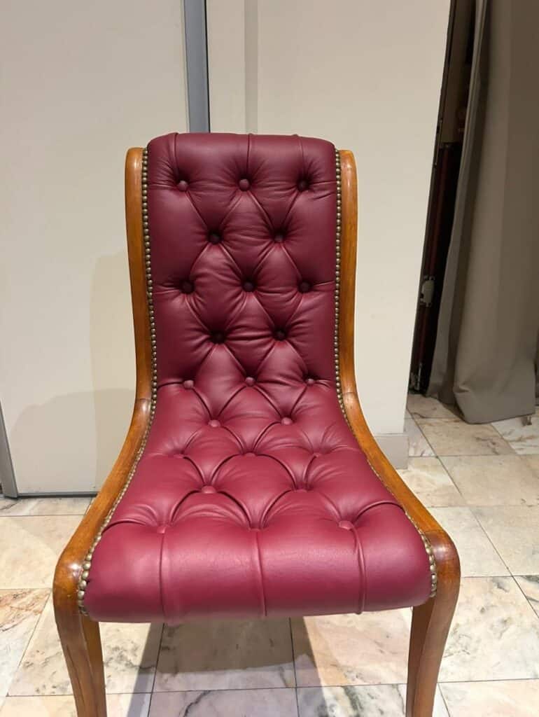 restauration chaise ancienne apres